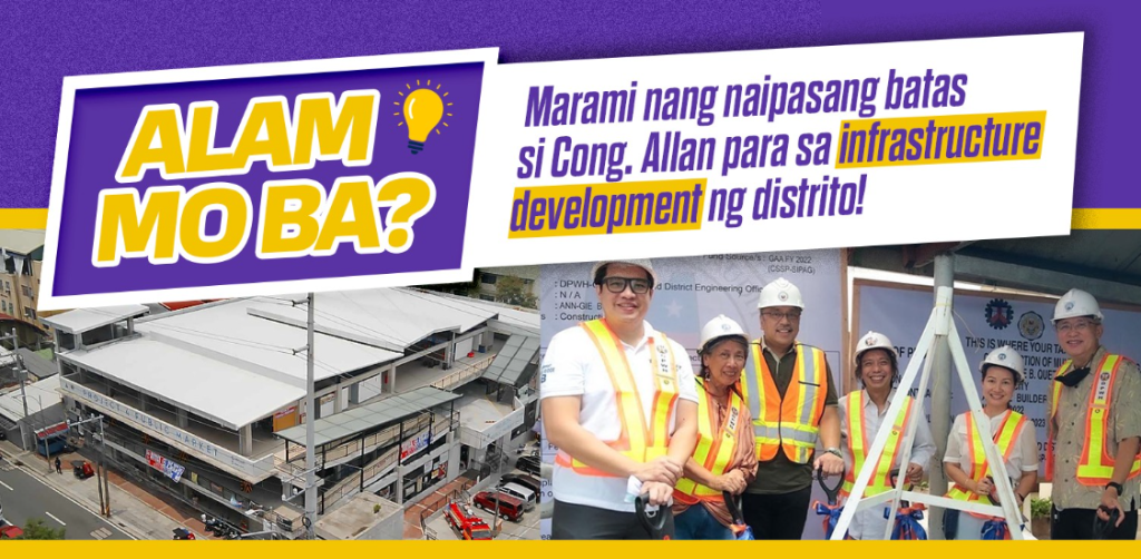 Allan Reyes and team in safety gear at infrastructure development project site.